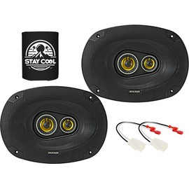 KICKER Speakers 6x9 inch for RAM 1500/2500/3500 (Amplified) 2019-2023 Upgrade Kit - Pair of CS Series with Harness, Car Audio Front or Rear Door Speaker CSC6934, 46CSC6934
