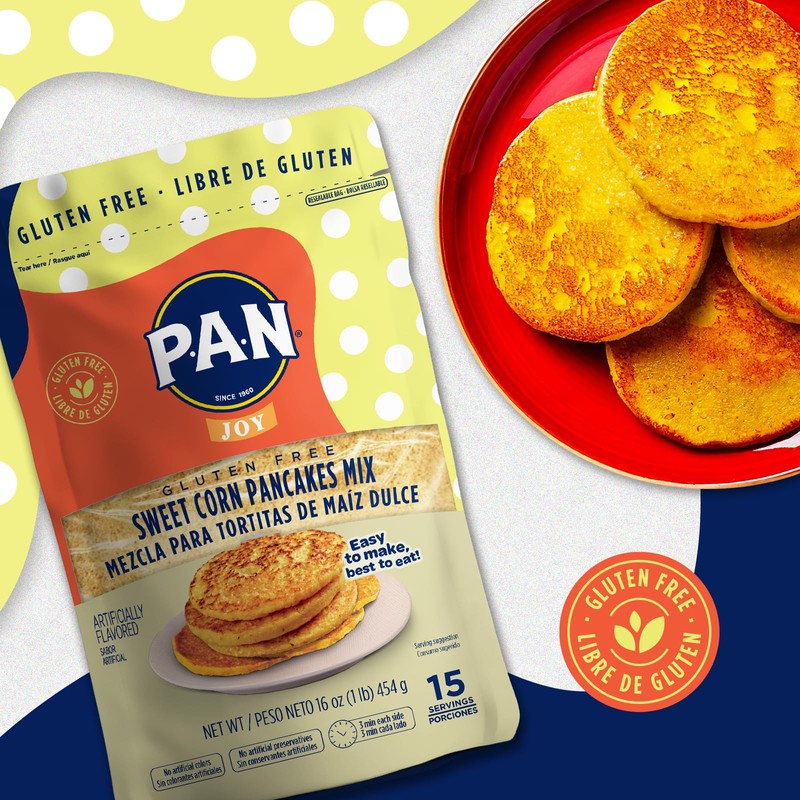 P.A.N Sweet Corn Pancakes Mix – Gluten Free Easy to