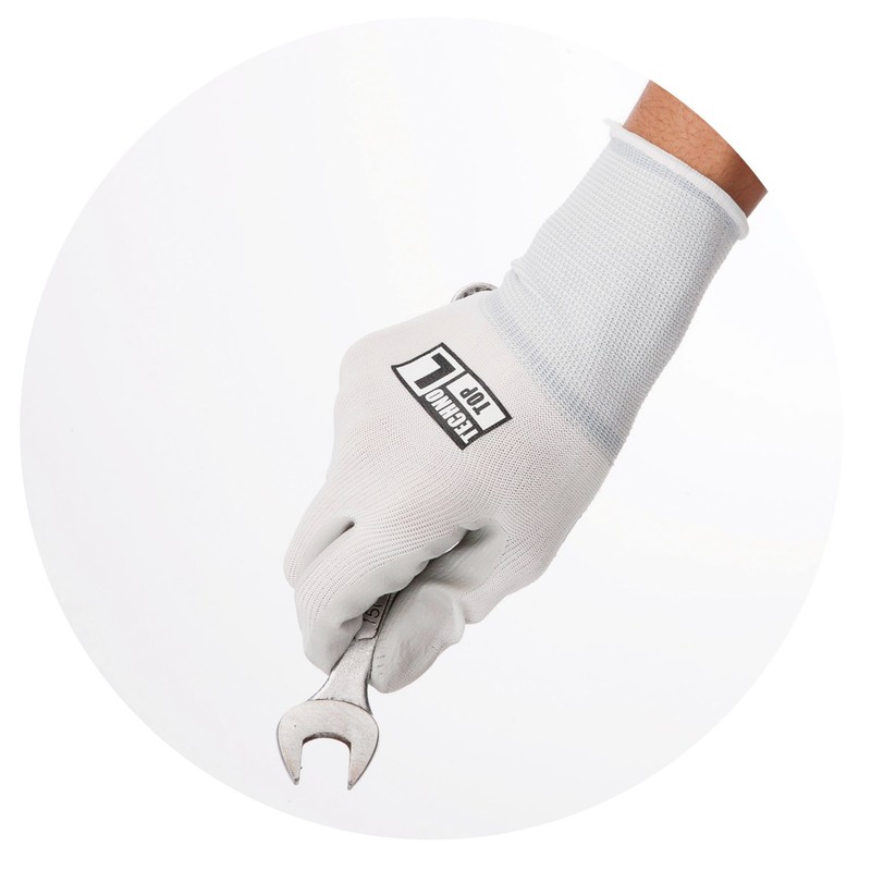 Kawanishi Industrial Glove Mania Techno-Top 1 Pair Gray M [Nitrile