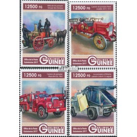 Guinea 12361-12364 (complete. issue) unmounted mint/never hinged ** MNH 2017 Fire truck (Stamps for collectors) Fire Brigade/Police