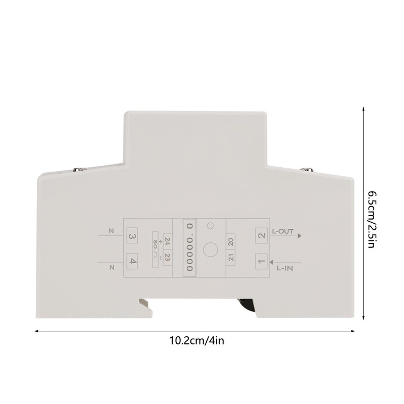 10(40)A Digital 1 phase 2 Wire 2P Din Rail Electric