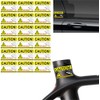 GPS Tracker Stickers Transparent Printed 18 Pieces on a DIN