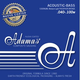 Adamas Nuova 5300NU-ML Coated Coated Acoustic Bass Strings Set of 4 String Med-Light