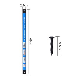 CooFel Magnetic Tool Holder 18 Inch 8 Pack Heavy Duty Magnet Tool Bar Strip Rack Wall Mount Blue