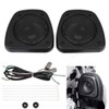 XFMT Black Audio Fairing Lower Speaker Kit Compatible with Harley