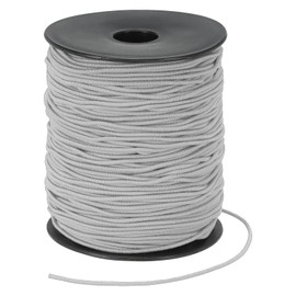 PATIKIL 100M 1.5mm Stretch Cord for Bracelets Elastic Cord for Jewellery Making, Necklaces, Beading and Crafts, DIY, Grey