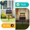 ASOMST Solar Address Sign, 3-Color Lighting Modes Mailbox Number Plaque