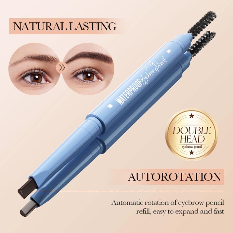 Professional Makeup Brow Pencil, Dual Ended with Brow Pencil and