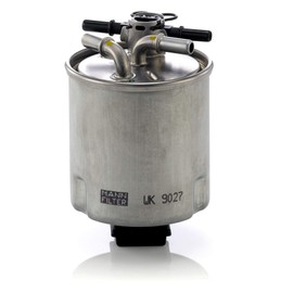 Original MANN-FILTER Fuel filter WK 9027 - Spin-on fuel filter with seal / gasket set - For passenger cars
