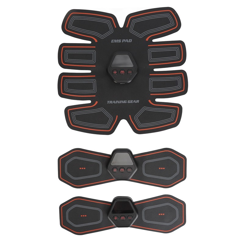 Abdominal Muscle Trainer 10 Modes PU Leather USB Rechargeable Micro