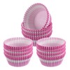 HARFINGTON 300 Count Cupcake Liners Pink White Cupcake Cups Standard