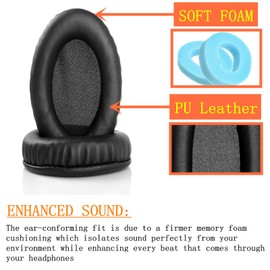 Replacement Cushion Ear Pads Pillow Compatible with Zihnic Bluetooth Over-Ear Headphones Earmuffs Cups