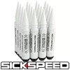 SICKSPEED 16 PC WHITE 5 1/2" LONG SPIKED STEEL EXTENDED