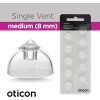 Oticon OEM Oticon minifit 8mm Single Vent Hearing Aid Domes