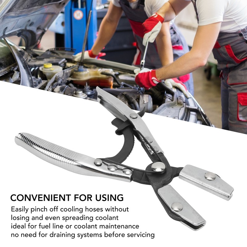 Hose Pinch Off Plier Ratcheting Jaws Swiveling Universal for Automobile