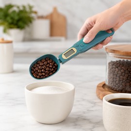 Digital Measuring Spoon Scale 500g 0.5g Precision LCD Electronic Kitchen Food Scale for Coffee Milk Sugar Spice Baking Measurement Tool