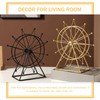 Gatuida Ferris Wheel Model Ferris Wheel Decor Iron Crafts Gold