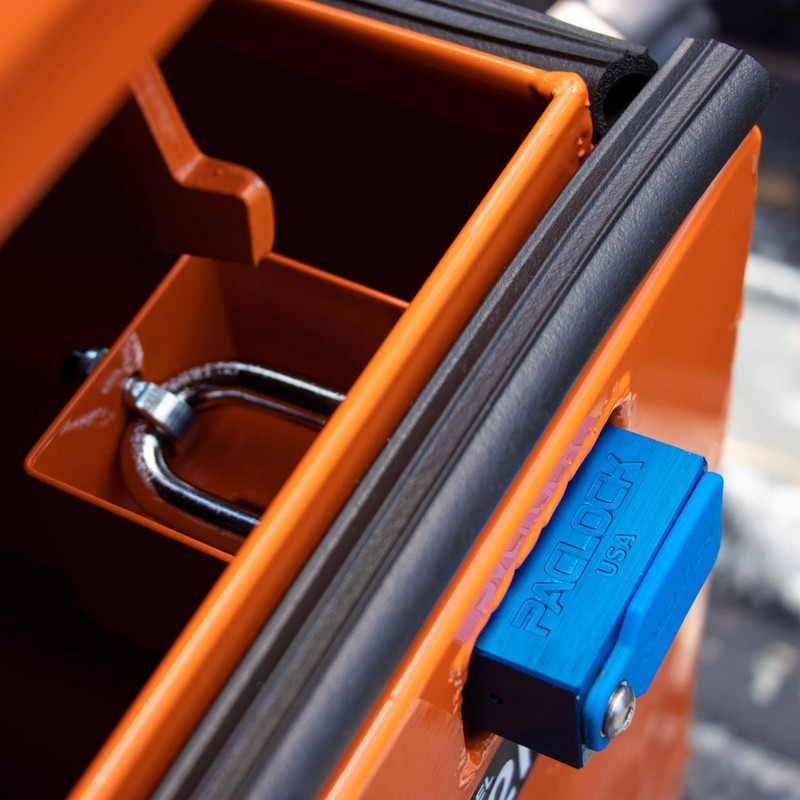 PACLOCK's UCS-10A Universal Jobsite Box Lock, High Performance 6-Pin Cylinder,