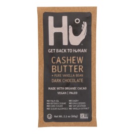 UD_Hu Case of 12-2.1 oz Dark Chocolate Bar with Cashew Butter and Vanilla Bittersweet Sweet Milk Chocolate Solid Form