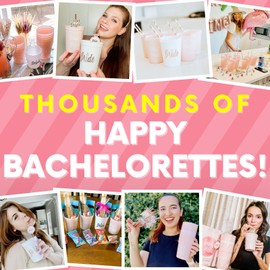 Team Bride Bachelorette Party Cups - Bride Cup & Bridesmaid Cups for The Bride Tribe - Bachelorette Cups & Bachelorette Party Decorations, Bachelorette Party Favors & Bridesmaid Gifts