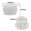 Qjaiune 1/2 Inch / 13mm Hole Caps White Plastic Hole