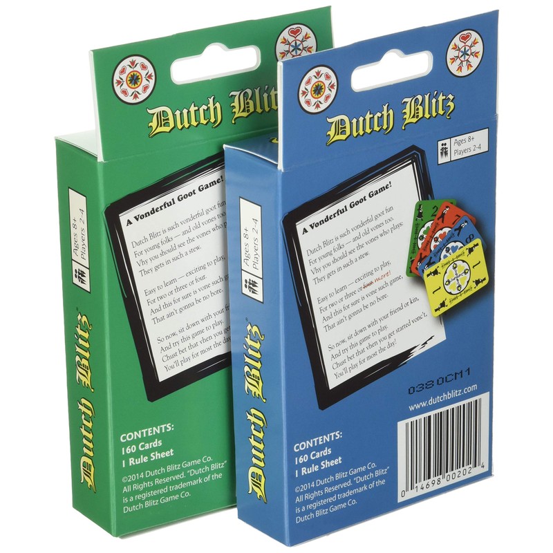 Dutch Blitz: Original and Expansion Combo, Fast Paced Card Game,