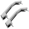 johntruck 12498996 Silver Smooth Chrome Billet Hood Handles for All
