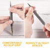 2pcs Dual Head Nail Setters, (1/32-1/16 Inch) (3/32-1/8 Inch) Spring