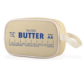 Salted Butter Clear Makeup Bag Funny Baking Gift Butter Measurement Gift for Butter Lover (Butter Cbag EU)