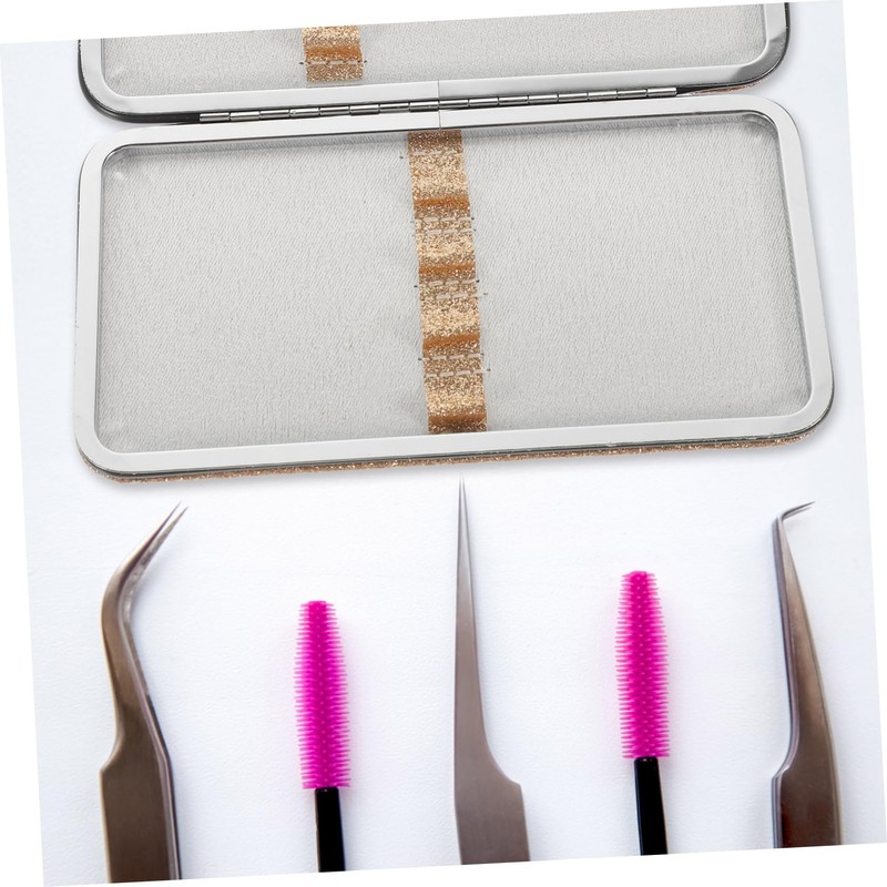 TOVINANNA Portable Eyelash Tweezer Case Holder Travel Cosmetic Case for