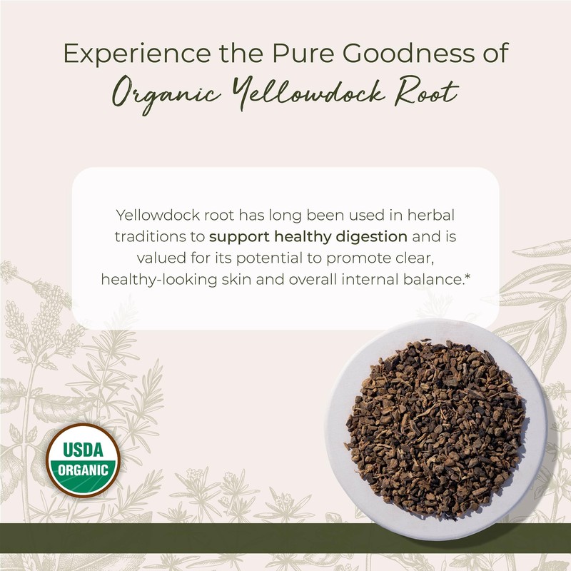 Starwest Botanicals Organic Yellowdock Root - Dried Loose Leaf Herb