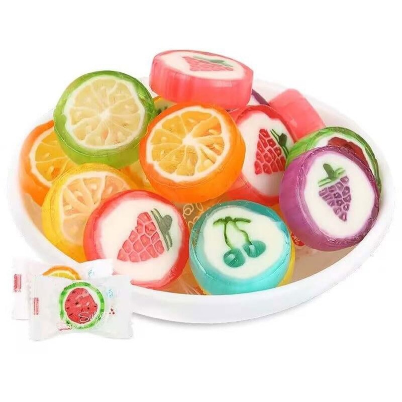 Fruit Slices Candy - Hard Candy Bulk 1 lb Bag