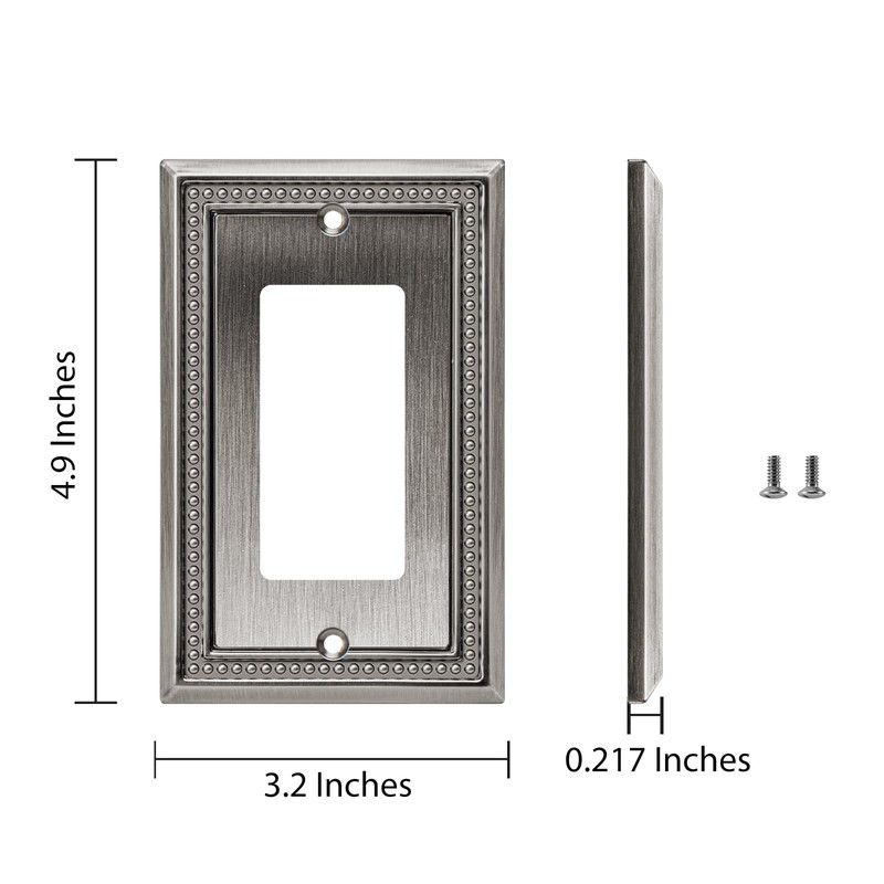 Henne Bery Sunken Pearls Decorative Wall Plate Switch Plate Outlet