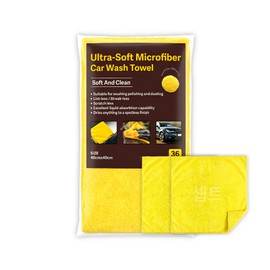 36 microfiber car wash towels, car towels / 극세사 세차 타월 36개입 자동차 차량용 수건