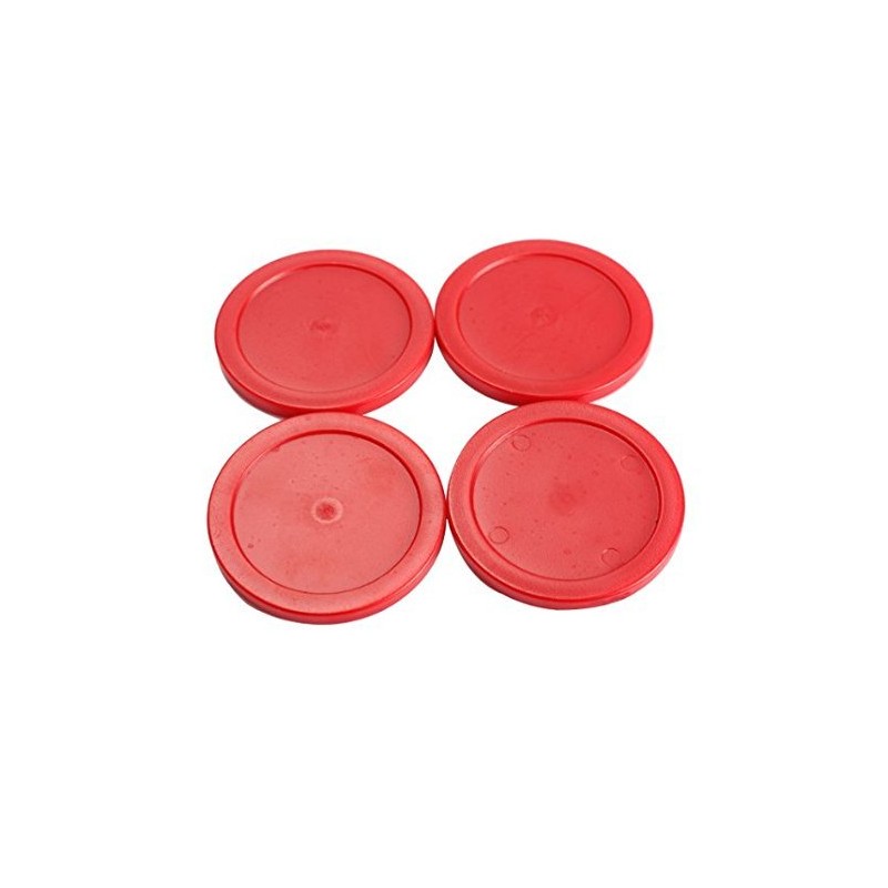 Pack of 4Pcs Plastic Air Hockey Pucks and Pushers Goal