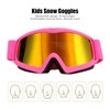 Snow Goggles, Fog Proof Impact Resistant Adjustable Over The Glasses