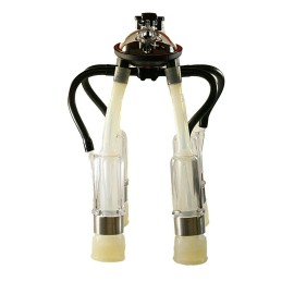 Melasty Cow Milking Cluster 240cc Silicone Liners (Size: Large) /Acrylic Shells Melasty