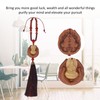 Buddha Car Pendant Peach Wood Exquisite Carving Mind Purification Wealth