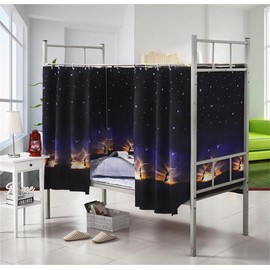 Dustproof Bed Canopy Single Sleeper Bunk Bed Curtains Dormitory Blackout Cloth Bed Tent Curtain for Junior Loft Bed College Students Dorm Sleep Privacy Bed Spread Blackout Curtains