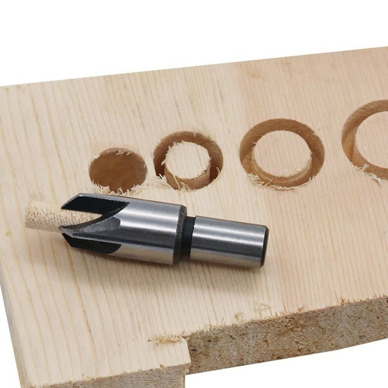 CUKCIC Wood Plug Hole Cutter High Carbon Steel Cork Drill