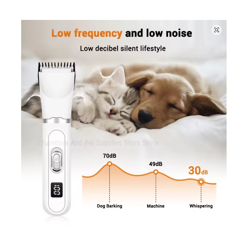 Toolzia 4-in-1 Cordless Pet Grooming Clippers