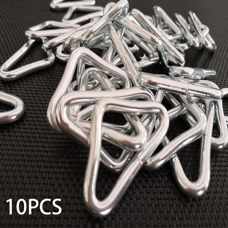 Trampoline Triangle Buckle, 10pcs Triangle Rings, High Strength Metal for