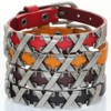 BRLTime Punk Unisex Genuine Leather Belt Bracelet Rivet Stud Cuff