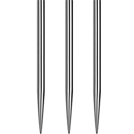 Mission Darts Glide Steel Tip Dart Points | Smooth Plain Spare Points, 40mm, Silver (#_1xX2430)