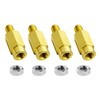 5/16"-18 Brass Battery Terminal Clamp Extension Bolts, Male and Female