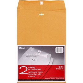 Mead #76016 2PK Clasp Envelope