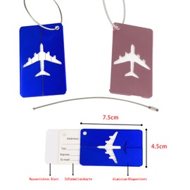 CALLYSONIC - Suitcase tag air travel, two luggage hangers, suitcase tag, suitcase tag, suitcase tag, suitcase tag, suitcase tag, suitcase tag for cruises