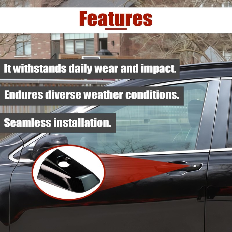 Geehery Front Left Outer Door Handle Lock Cylinder Cover Driver
