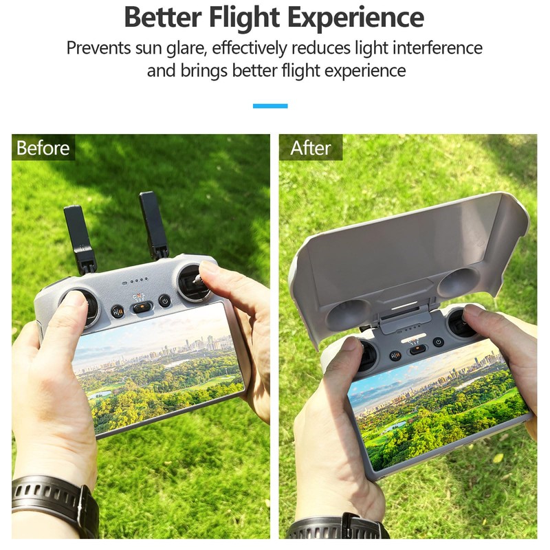 Mini 4 Pro RC-2 Sun Visor + 2 Screen Protectors