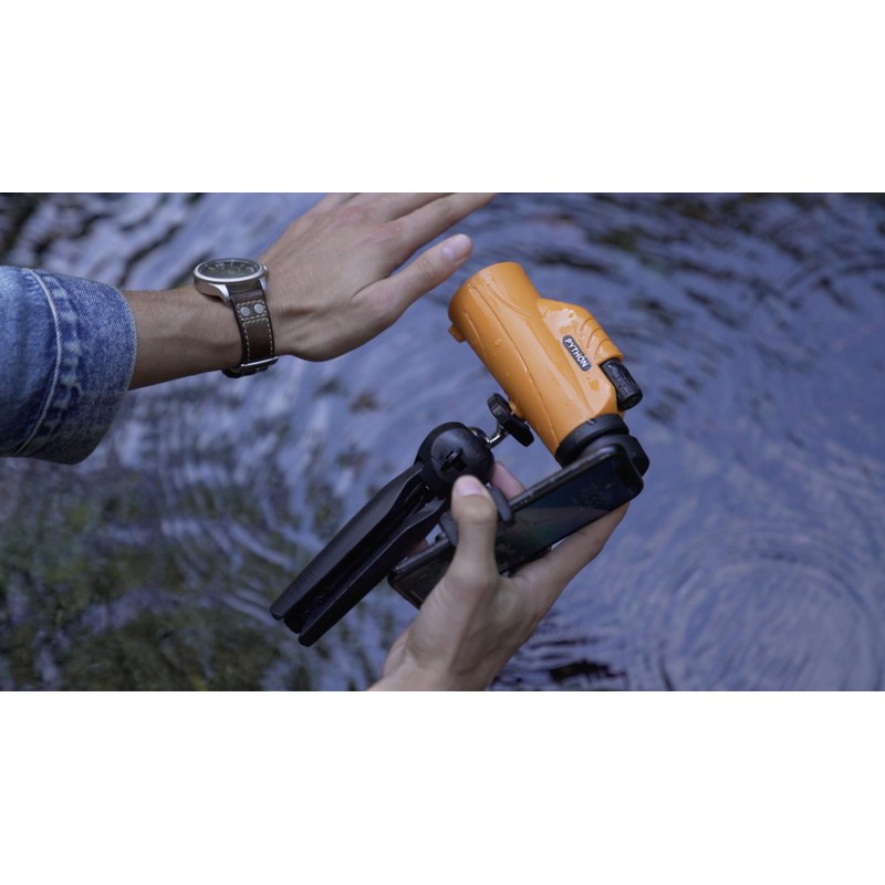 Python 10x42 mm Explorer Monocular Telescope with Smartphone Adapter &